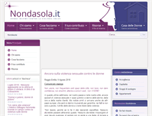 Tablet Screenshot of nondasola.it